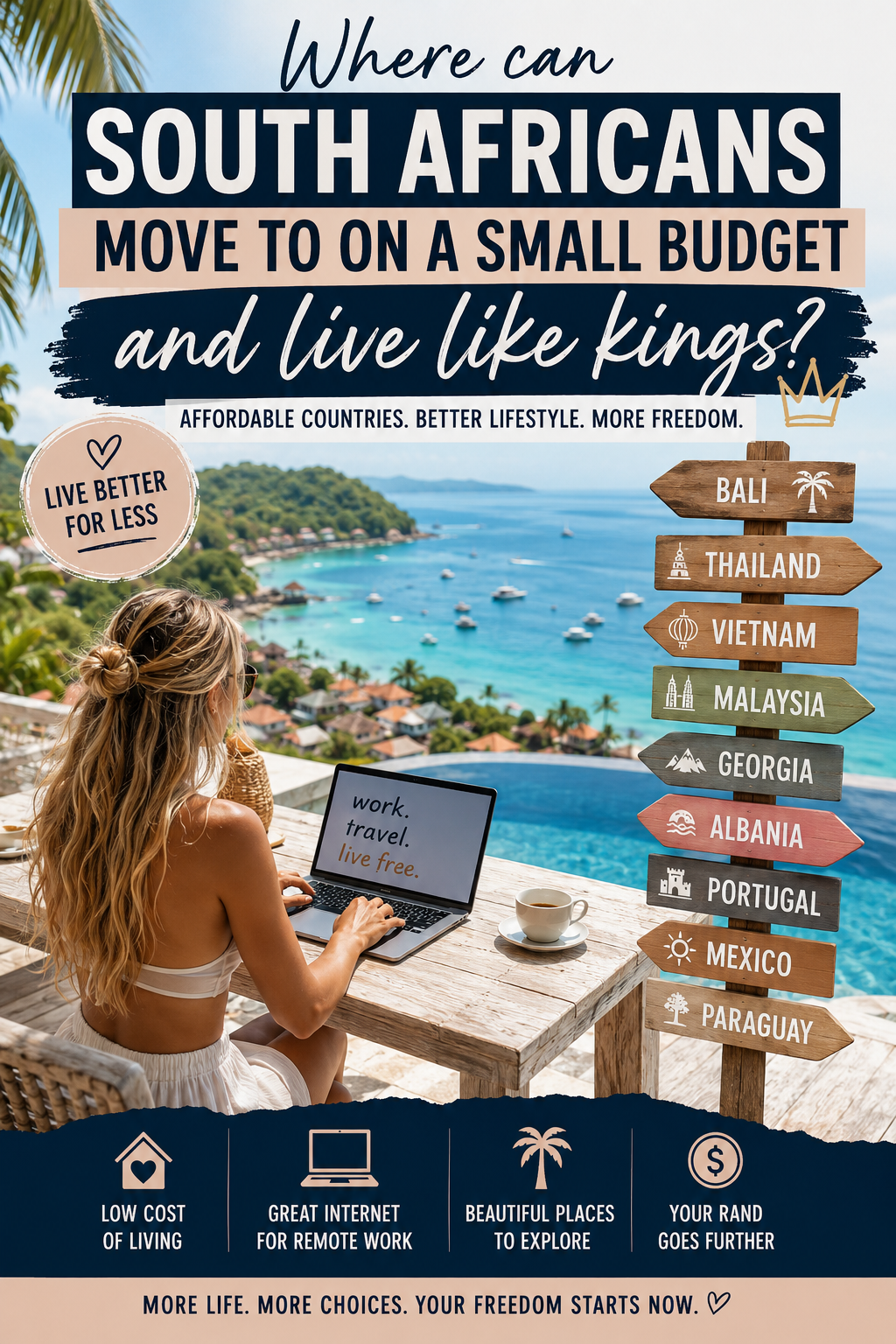 where can South africans live like kings